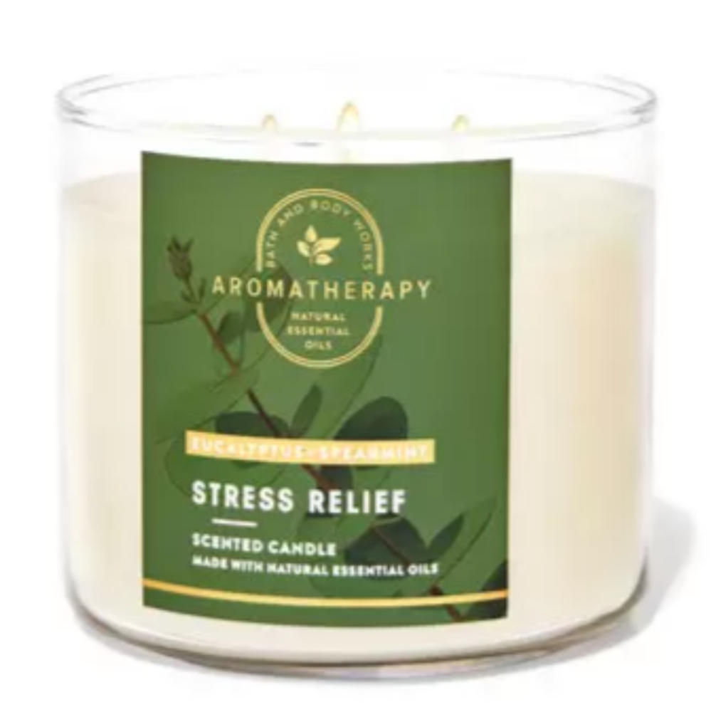 Aromatherapy EUCALYPTUS SPEARMINT Bath&Body Works 3-Wick Candle
